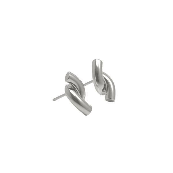 Josephine Rose Studs rhodinert sølv