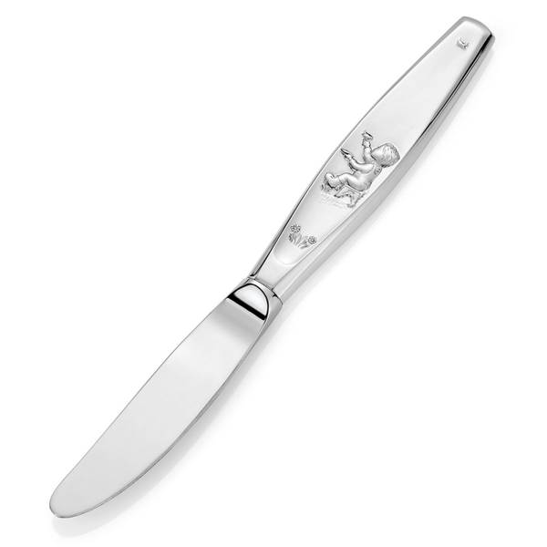 Eik Barn O Du Som Metter Liten Fugl Barnekniv Gutt Sølv